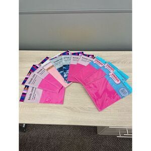 NWT Staples 11 Jumbo Elastic Book Covers  Pink & Blue